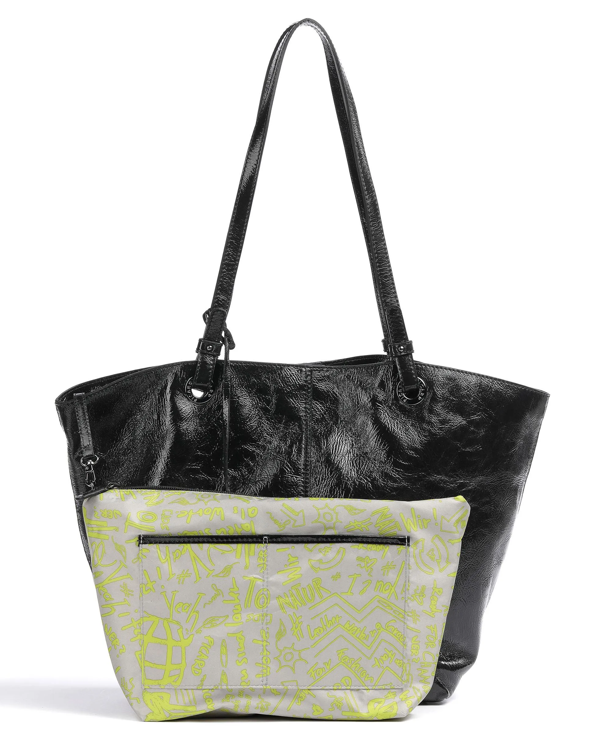  Picard Aquarius Borsa shopper pelle di vacchetta grana nero  