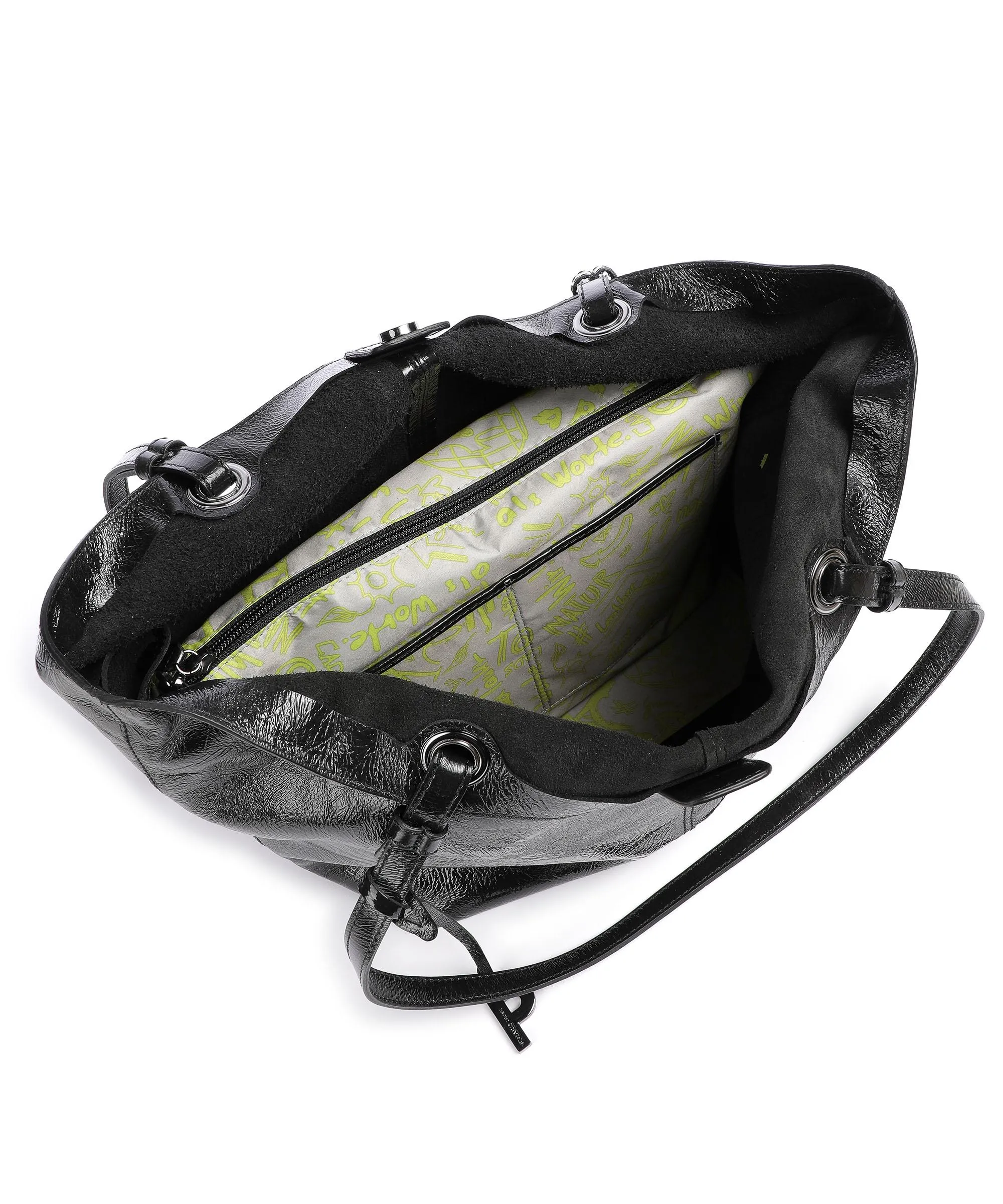  Picard Aquarius Borsa shopper pelle di vacchetta grana nero  