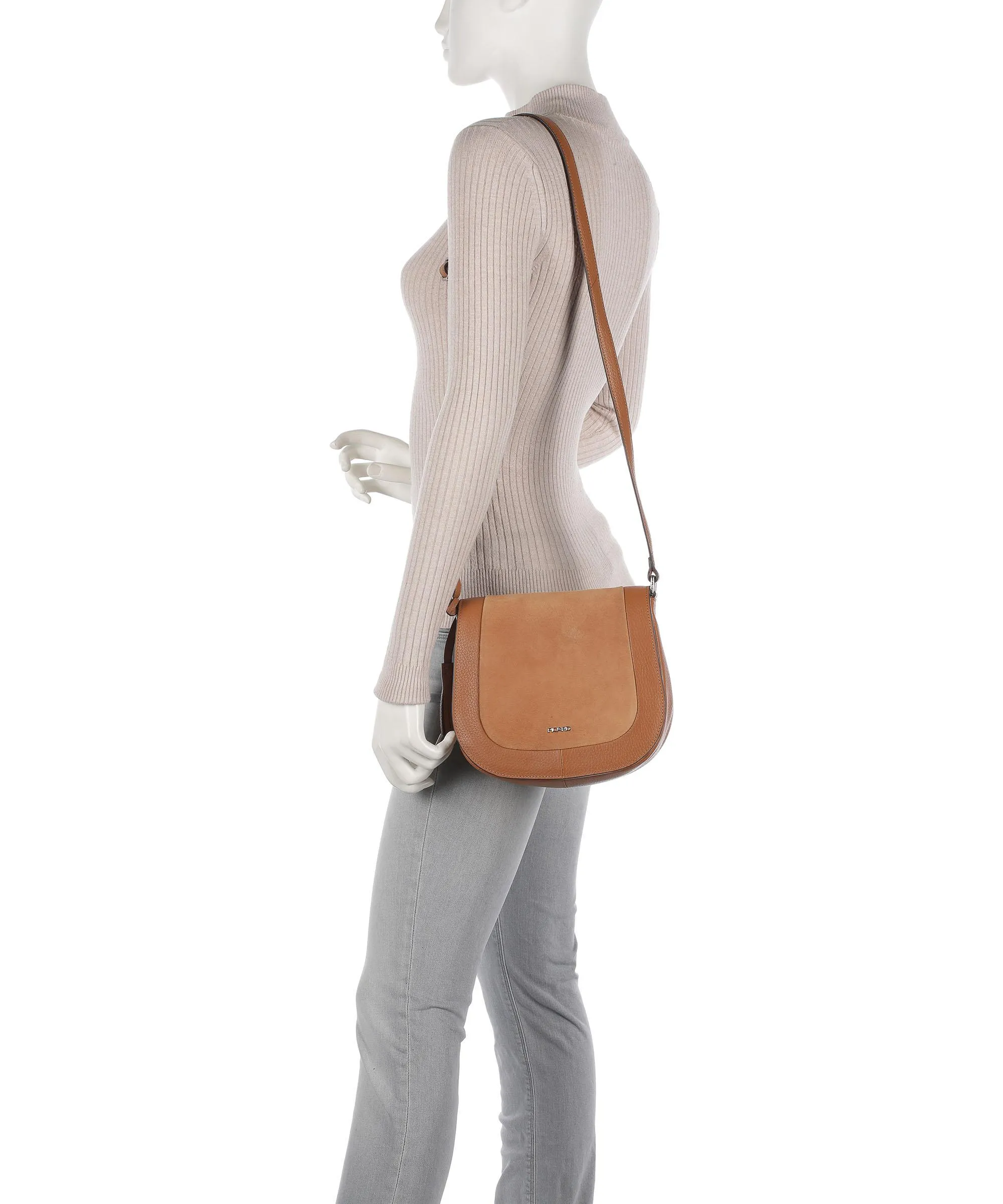  Picard Journey Borsa a tracolla pelle bovina ruvida, pelle di vacchetta grana cognac  