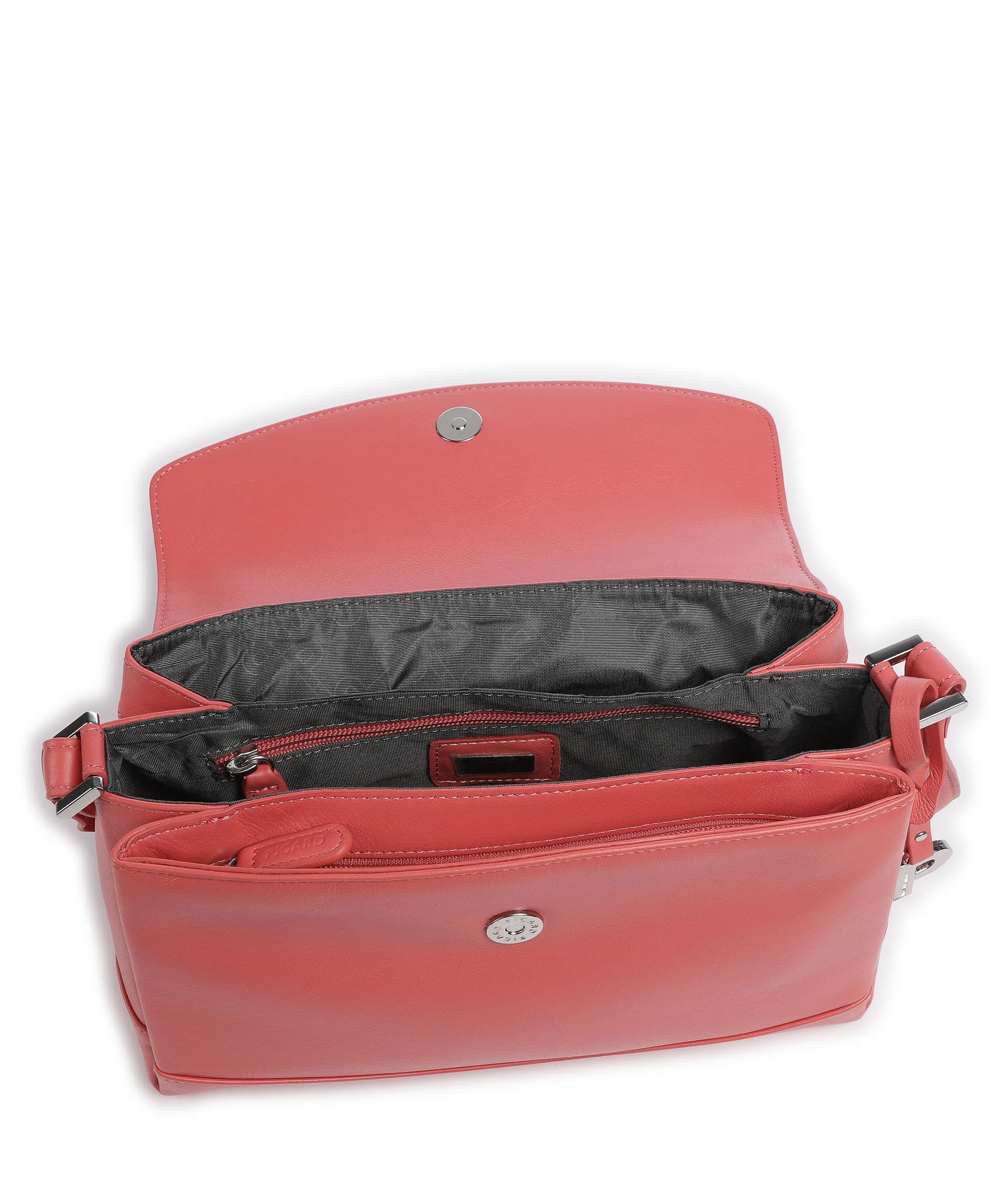  Picard Really Borsa a tracolla pelle di vacchetta finemente grana corallo  