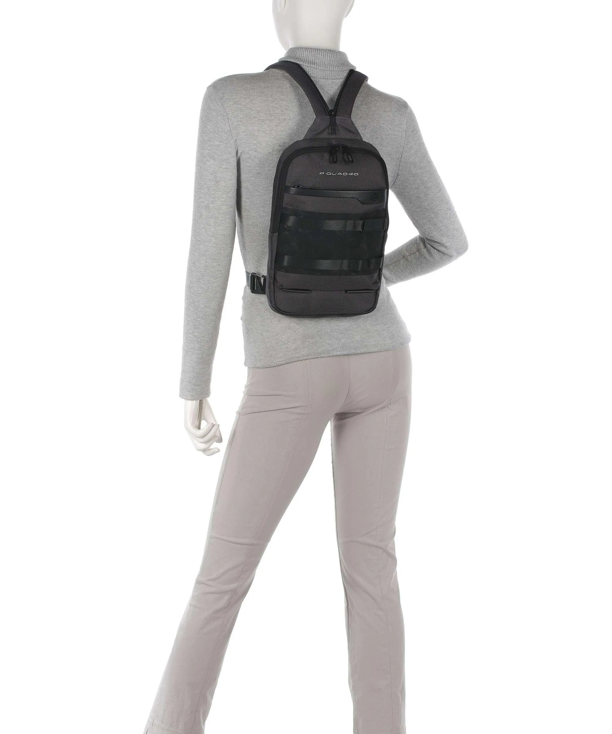  Piquadro FX Borsa sling nylon nero  