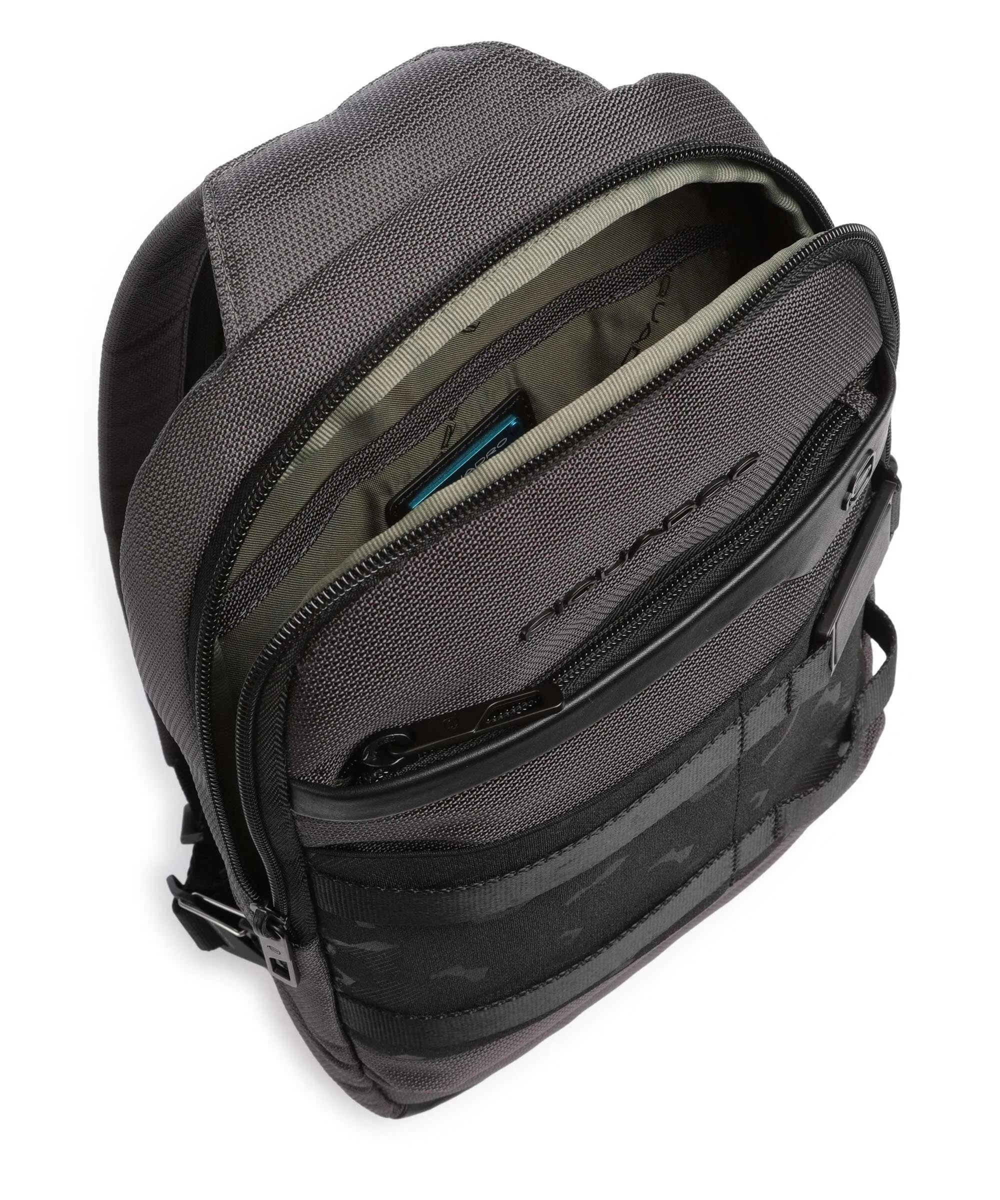  Piquadro FX Borsa sling nylon nero  