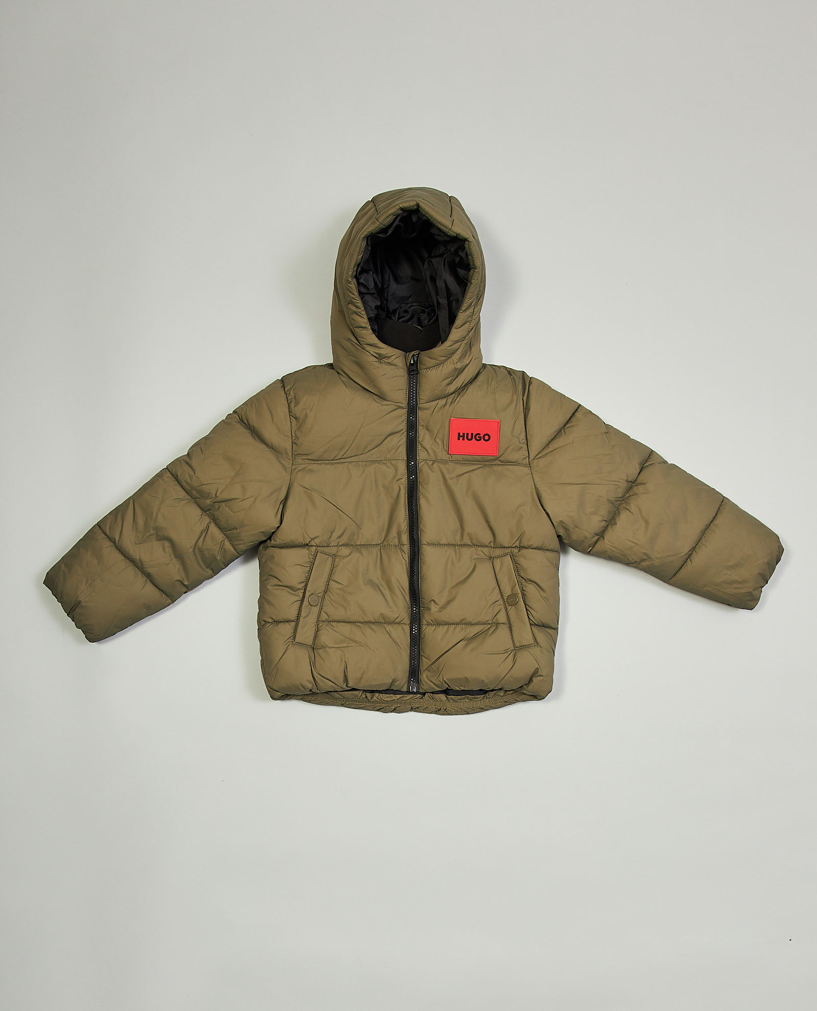 Piumino bambino Hugo reversibile e impermeabile con logo