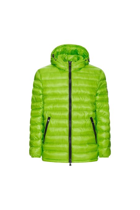Piumino con Cappuccio Uomo F**K 777 Fuck 870 Verde Fluo