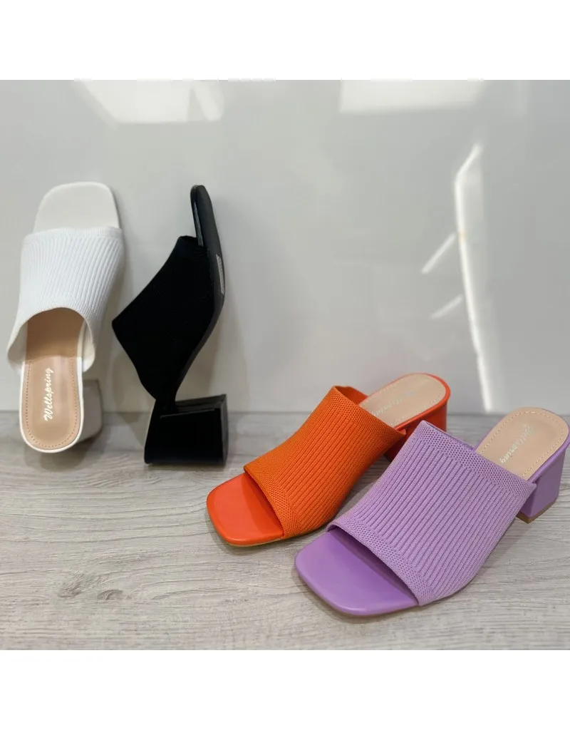 SABOT CON FASCIA LARGA BIANCO