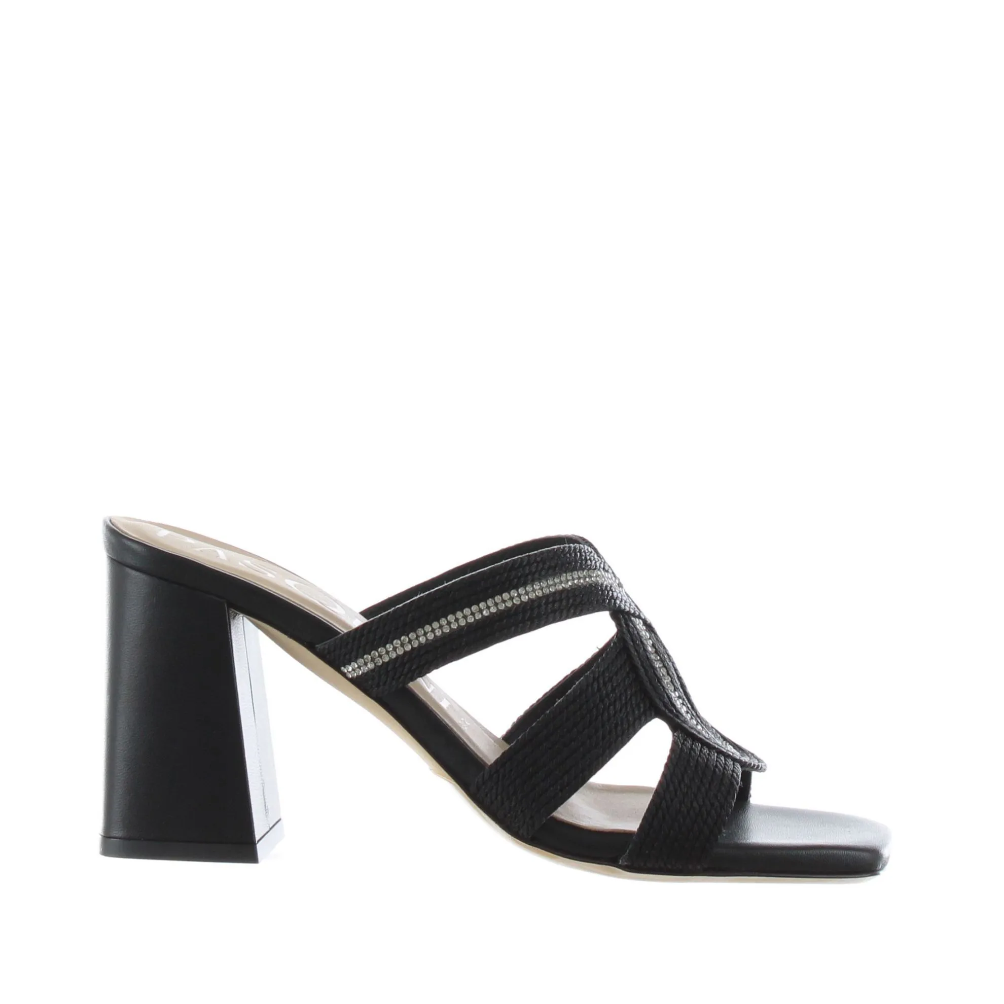 Sabot in nappa e corda lurex