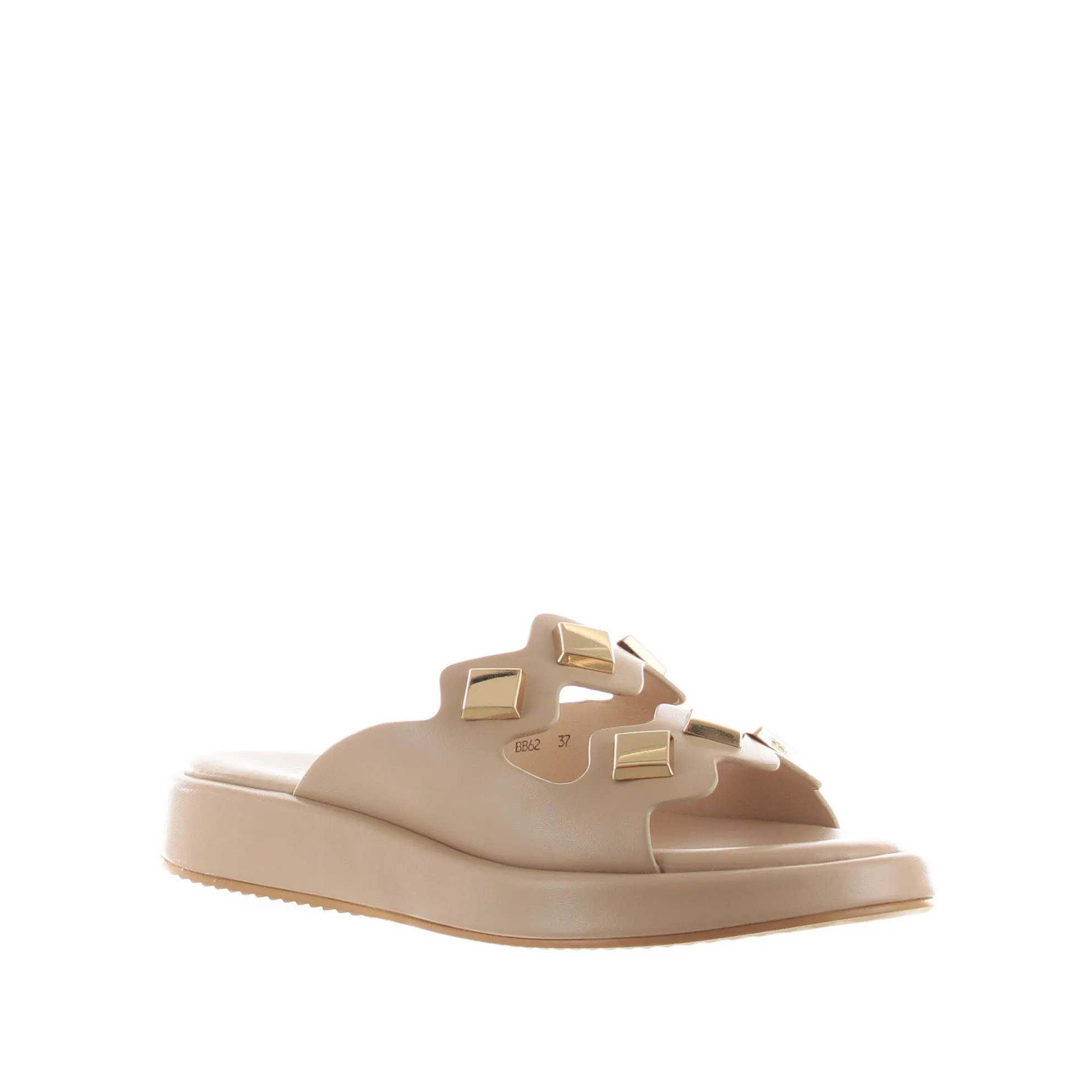 Sabot in pelle con borchie