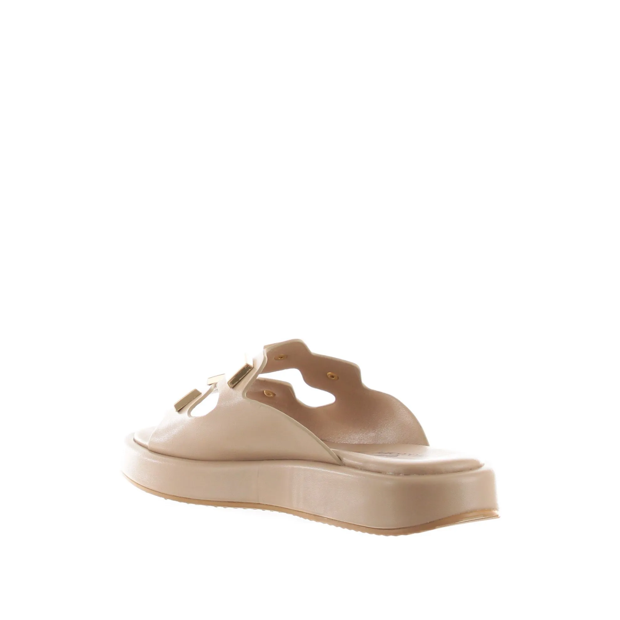 Sabot in pelle con borchie