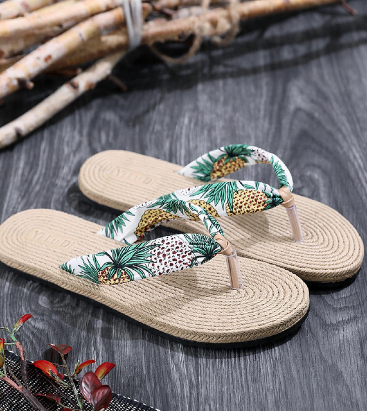 Sandali Donna 2022 Summer Bohemia Beach Dress Pantofole Espadrillas femminili Scarpe con fondo morbido Casual Flat Light Comfort