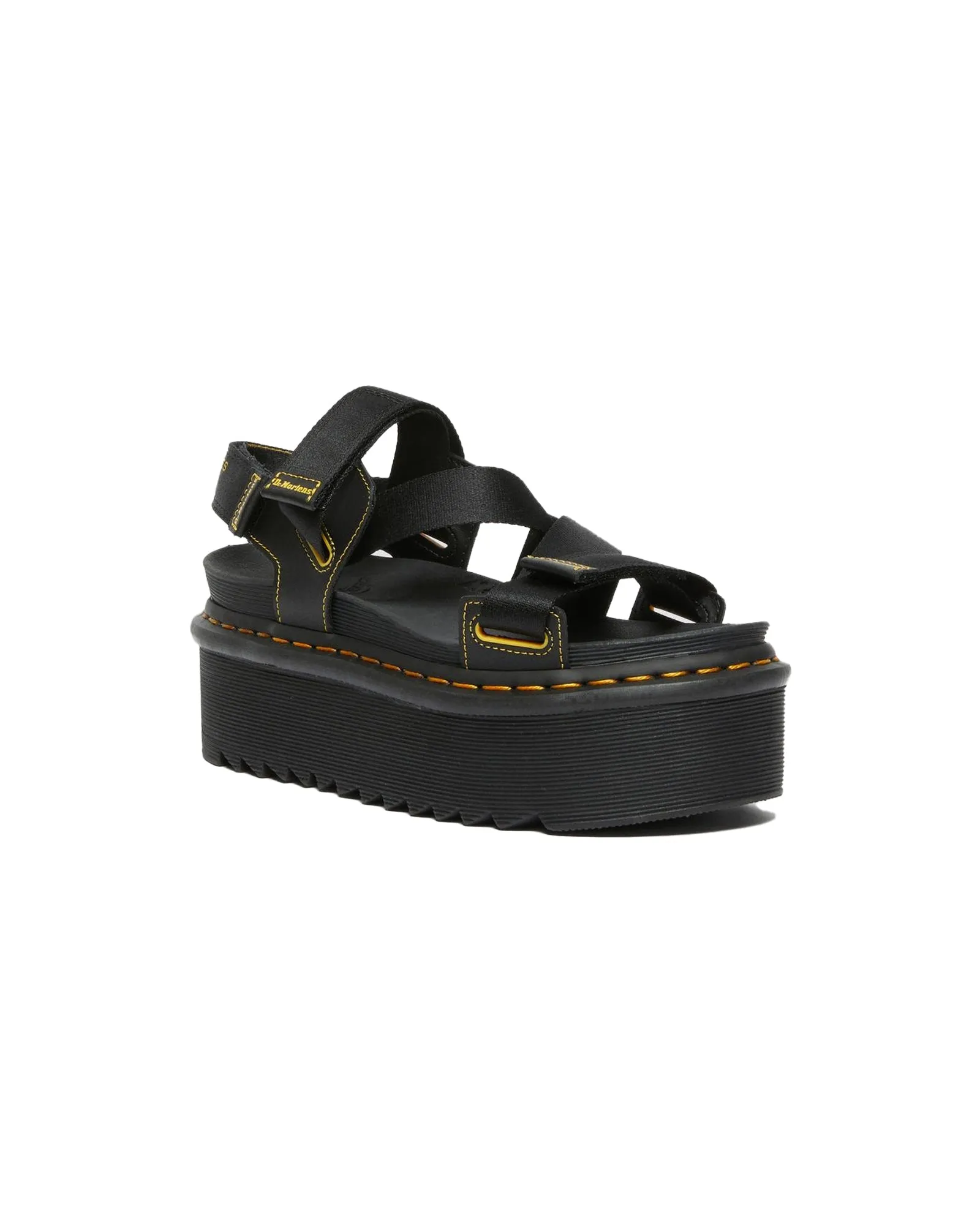 Sandalo platform Kimber Webbing Hydro nero