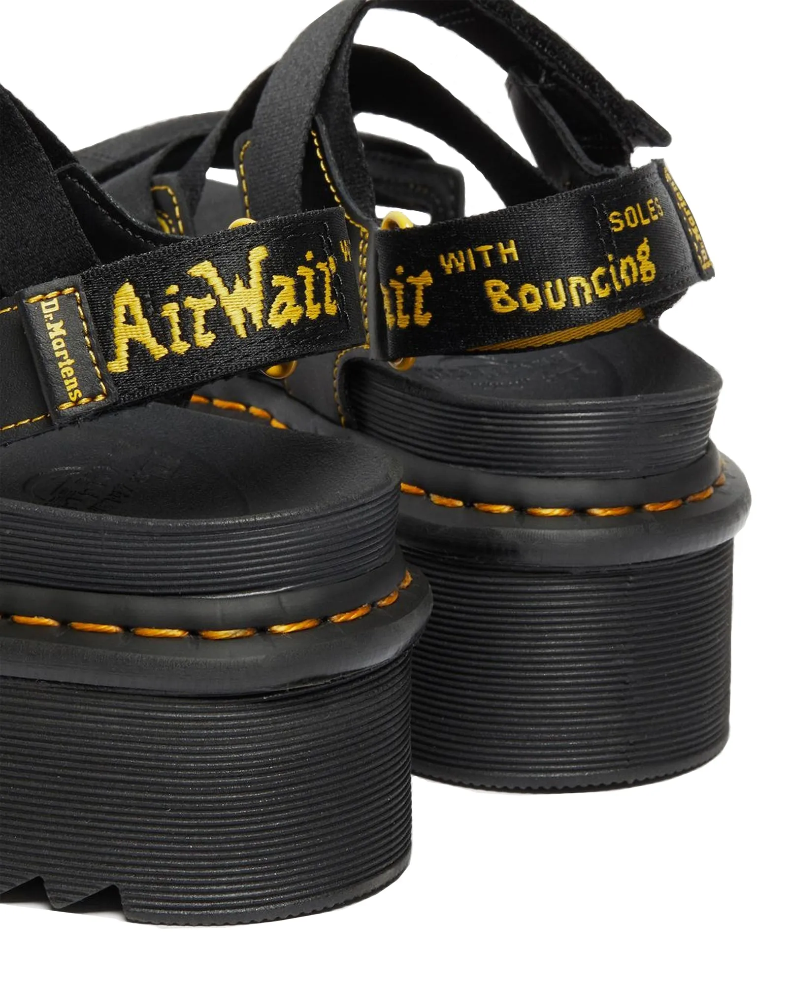 Sandalo platform Kimber Webbing Hydro nero