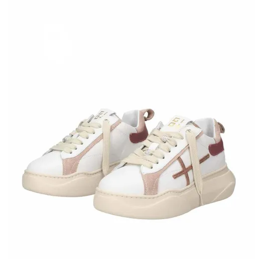 SCARPE GIO+ DONNA SNEAKER GIADA IN PELLE COMBI BORDO GIADA66Q  
