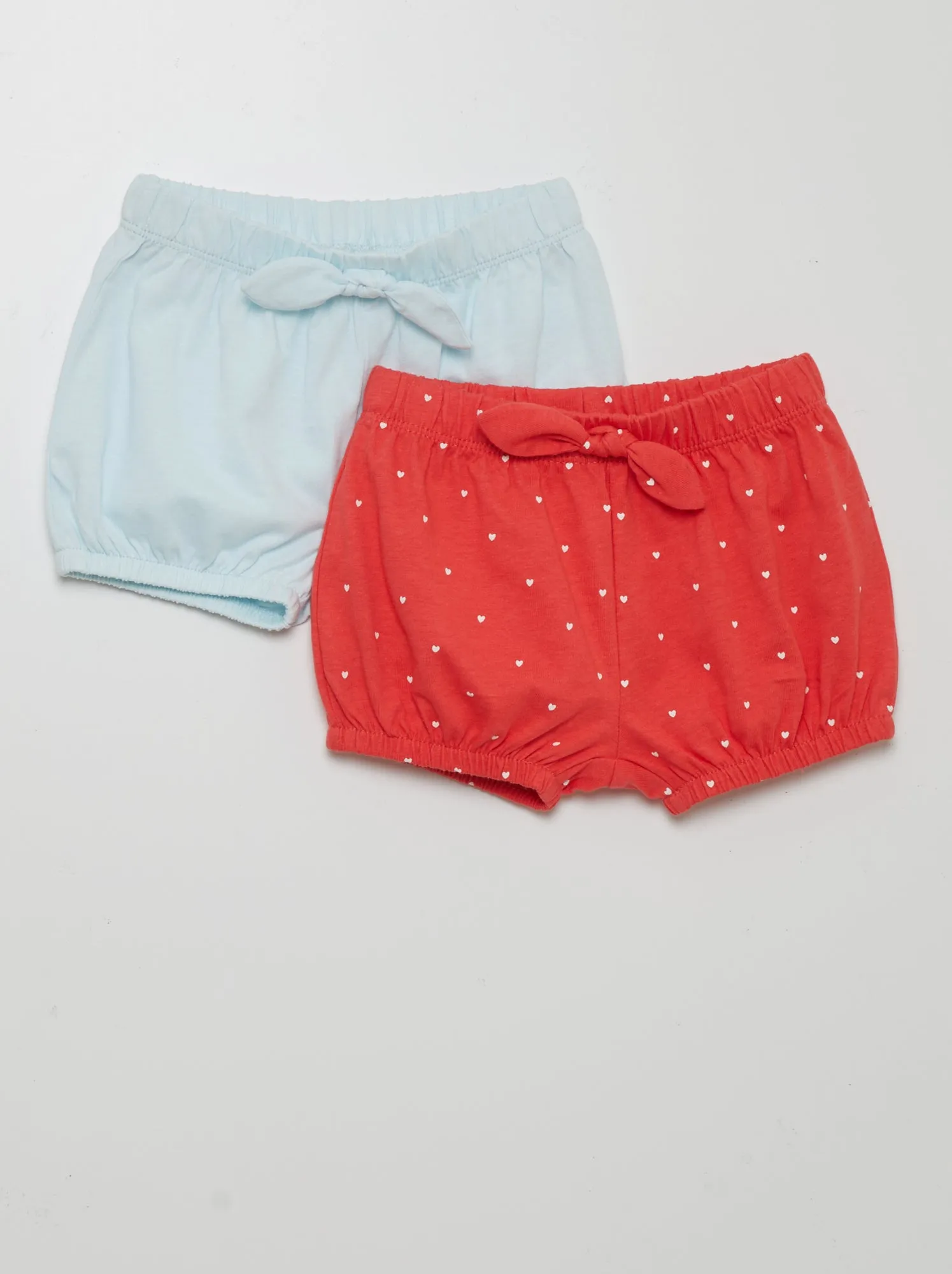 Set di 2 shorts in jersey - ROSSO