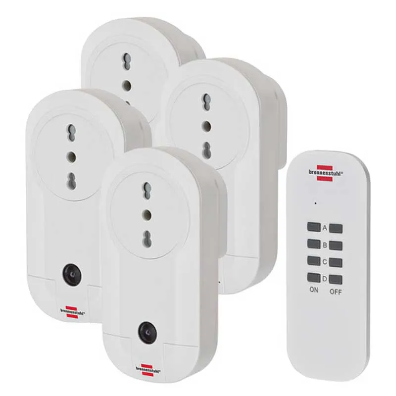 Set di prese con telecomando 4 pz Brennensthul 1507055 