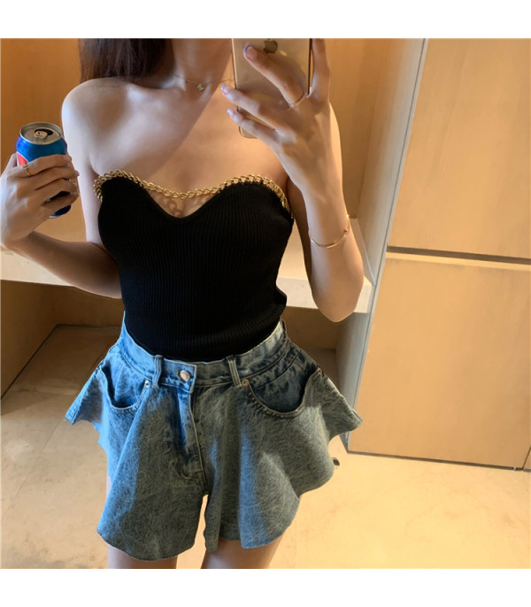 Shorts gonnellino jeans