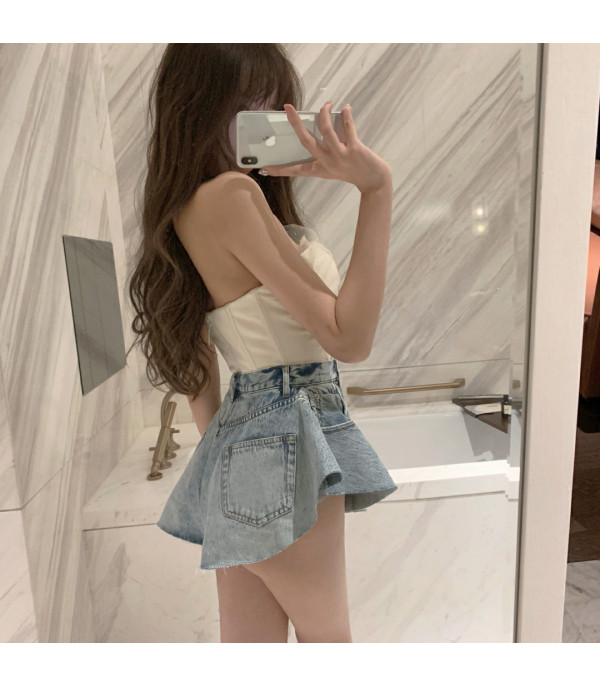 Shorts gonnellino jeans