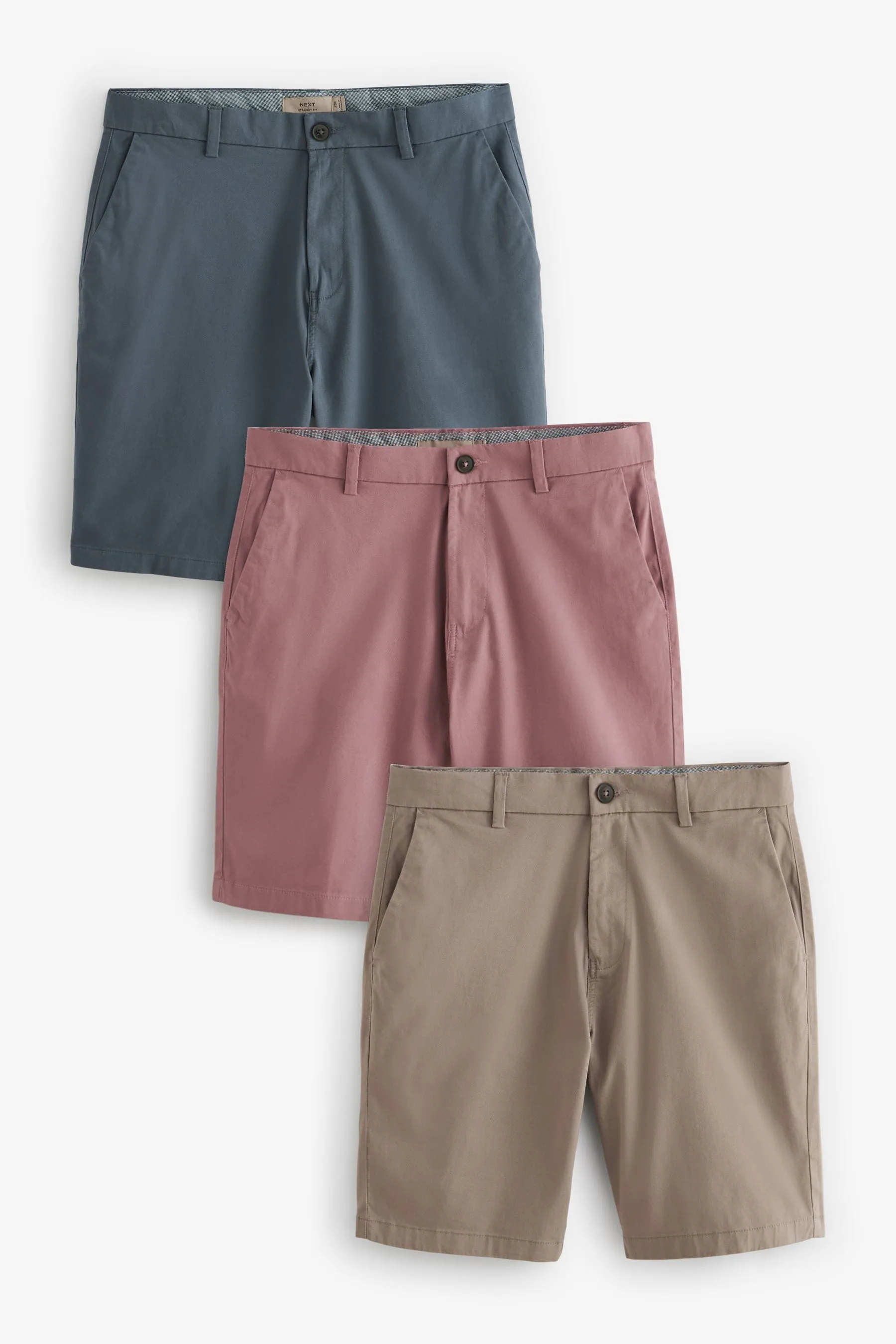 Shorts Pantaloni chino elasticizzati da 3 Confezione