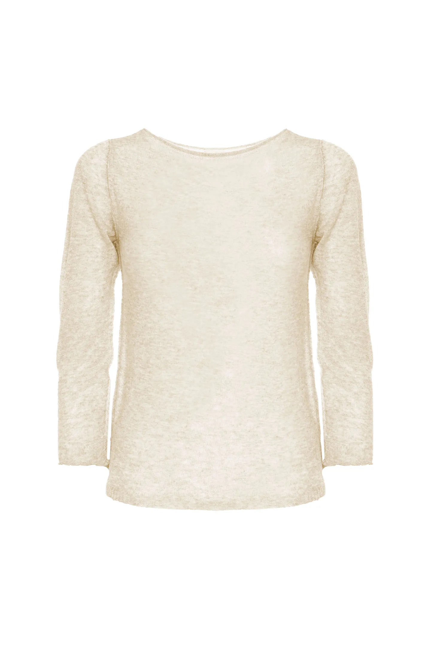 SLIM SWEATER WITH VISCOSE BOAT NECKLINE