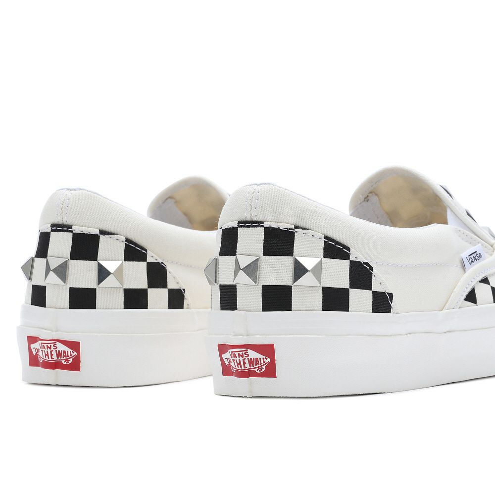 SNEAKERS Uomo VANS PREMIUM CLASSIC SLIP-ON - VN0A7Q58KIG1 WHITE/BLACK