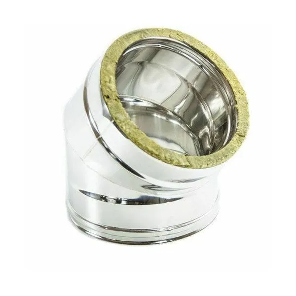 SYNERGY TERMOTEC COIBENTATO CURVA A 45° D.MM100 INOX 316L