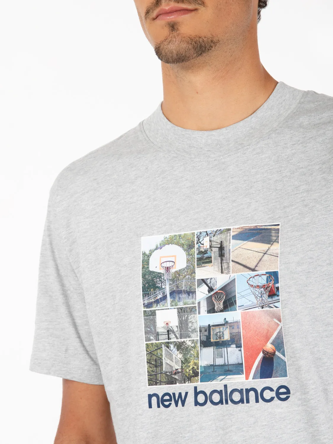 T-shirt Hoops graphic Athletic grey heather