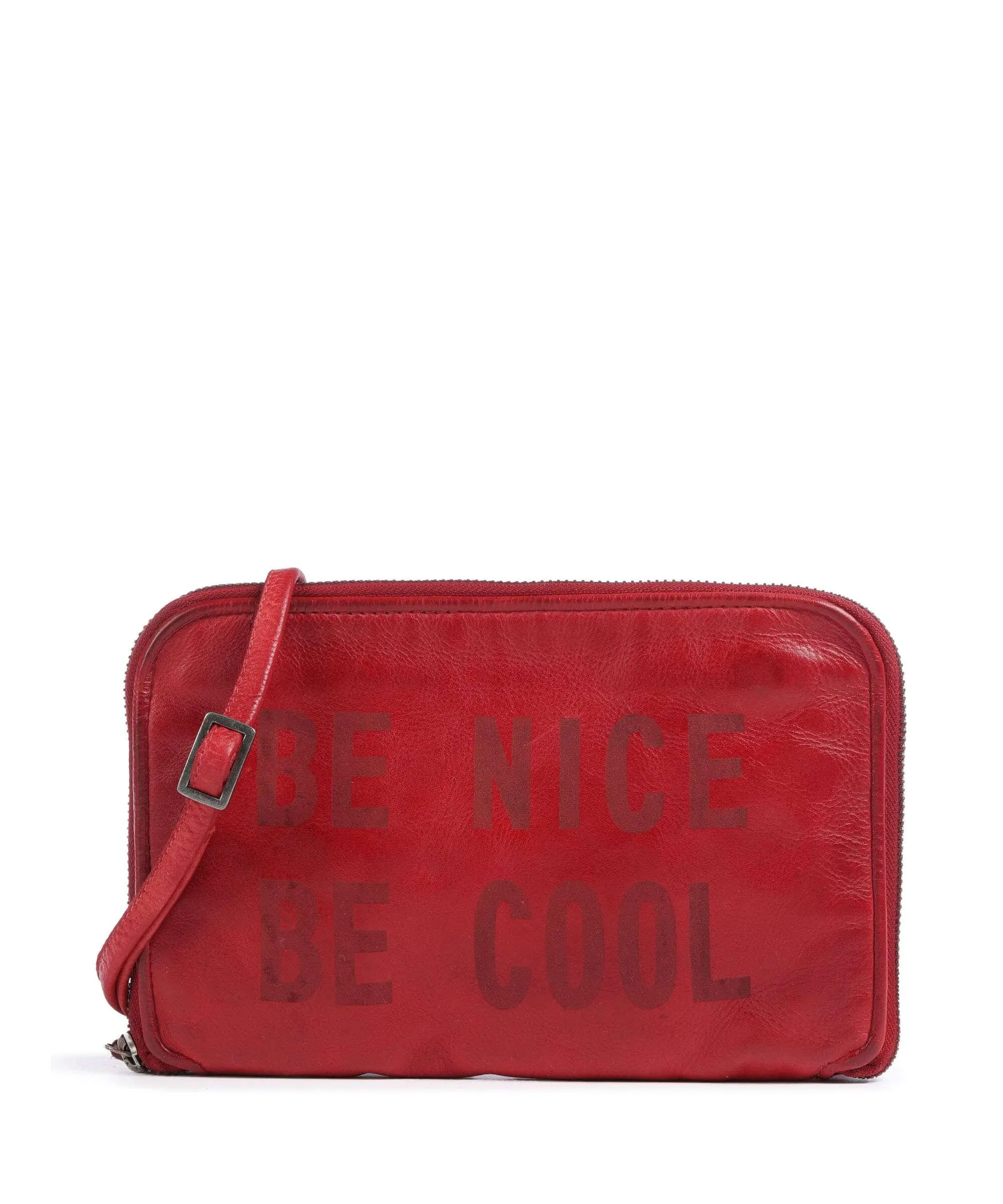  Taschendieb Wien Paniglgasse 5 Borsa a tracolla pelle di vacchetta grana rosso  