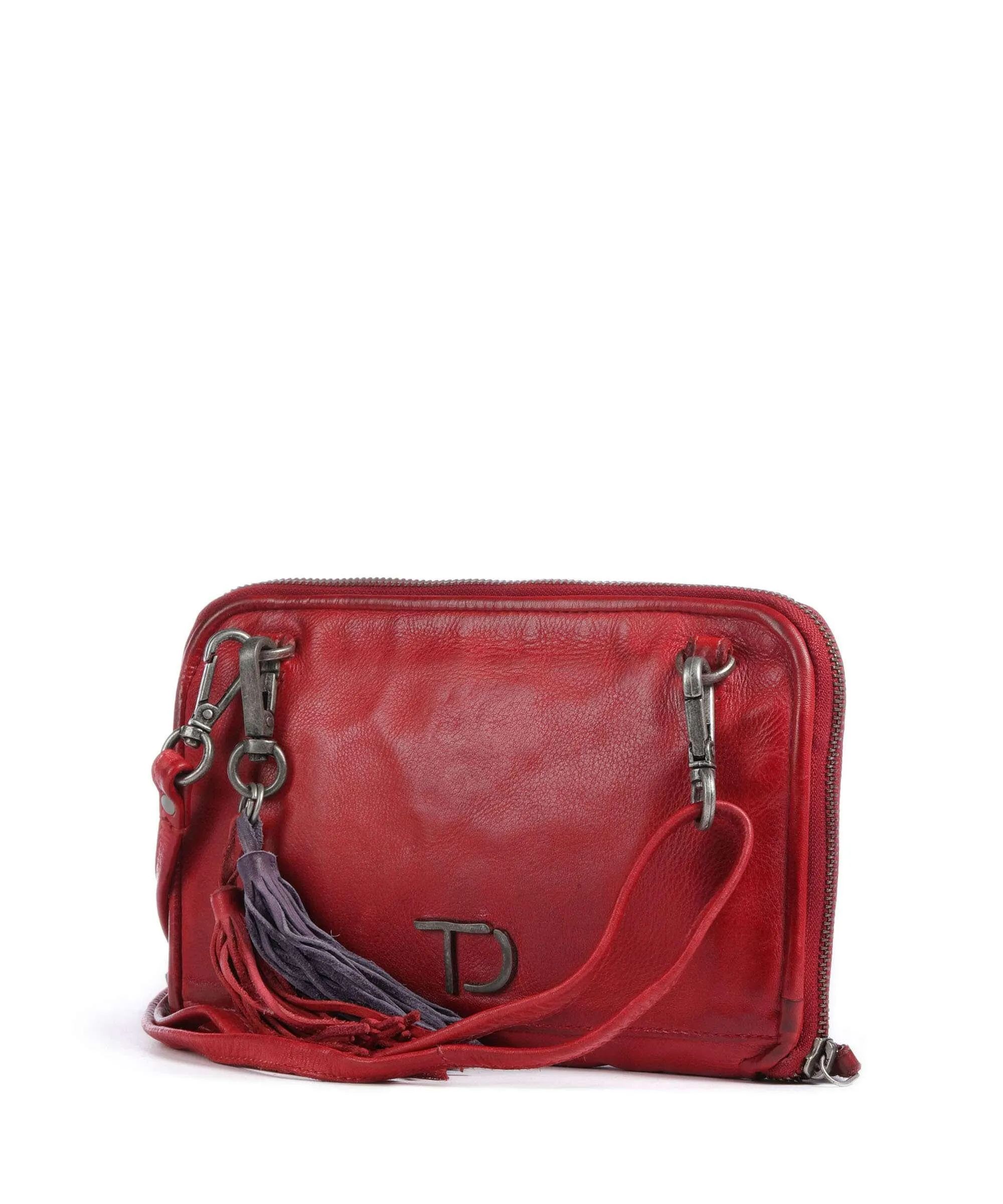  Taschendieb Wien Paniglgasse 5 Borsa a tracolla pelle di vacchetta grana rosso  