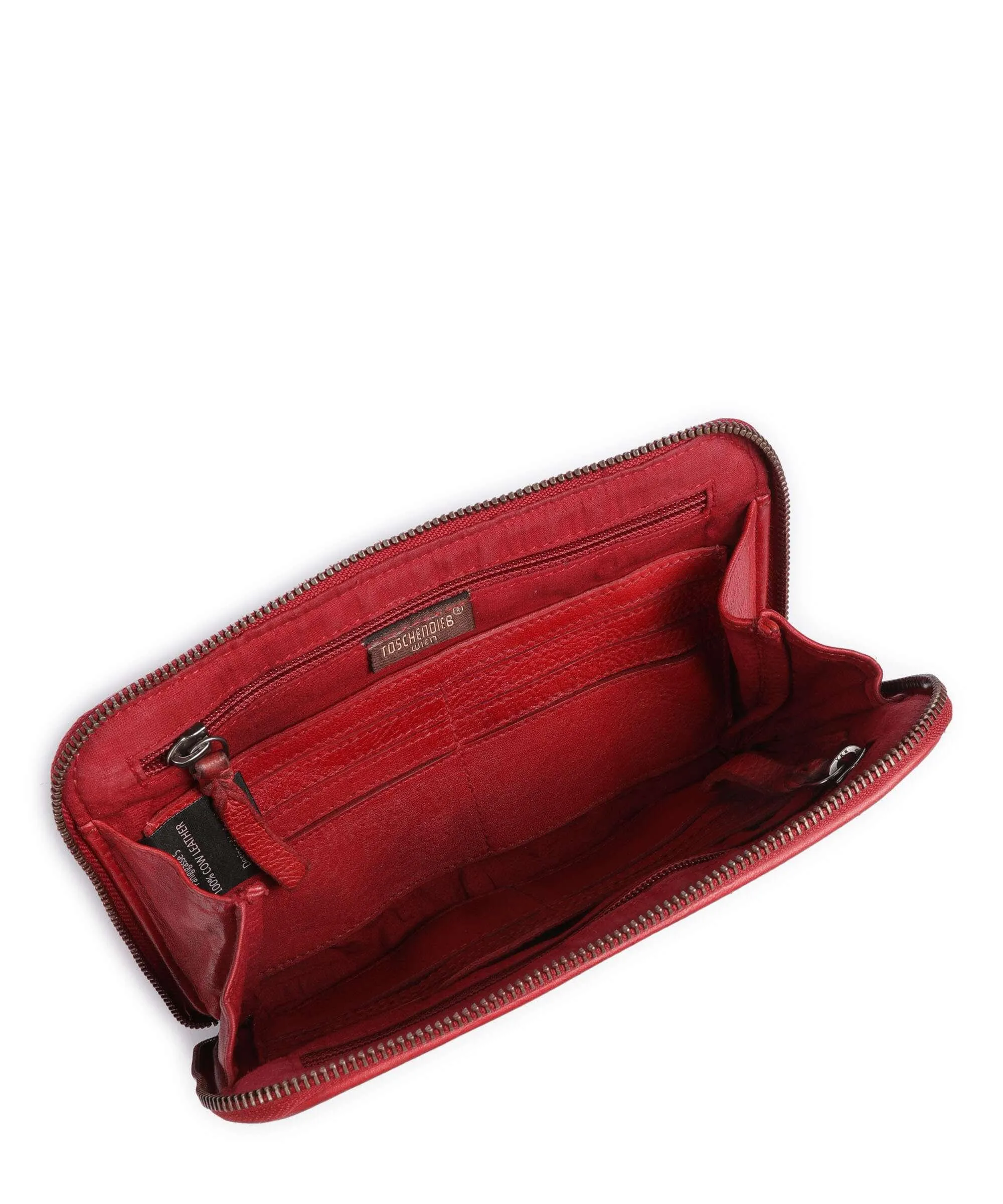 Taschendieb Wien Paniglgasse 5 Borsa a tracolla pelle di vacchetta grana rosso  