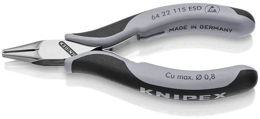 Tronchese per elettronica Knipex in Acciaio speciale per utensili di qualità, L. 115 mm, capacità di taglio max 0.8mm,