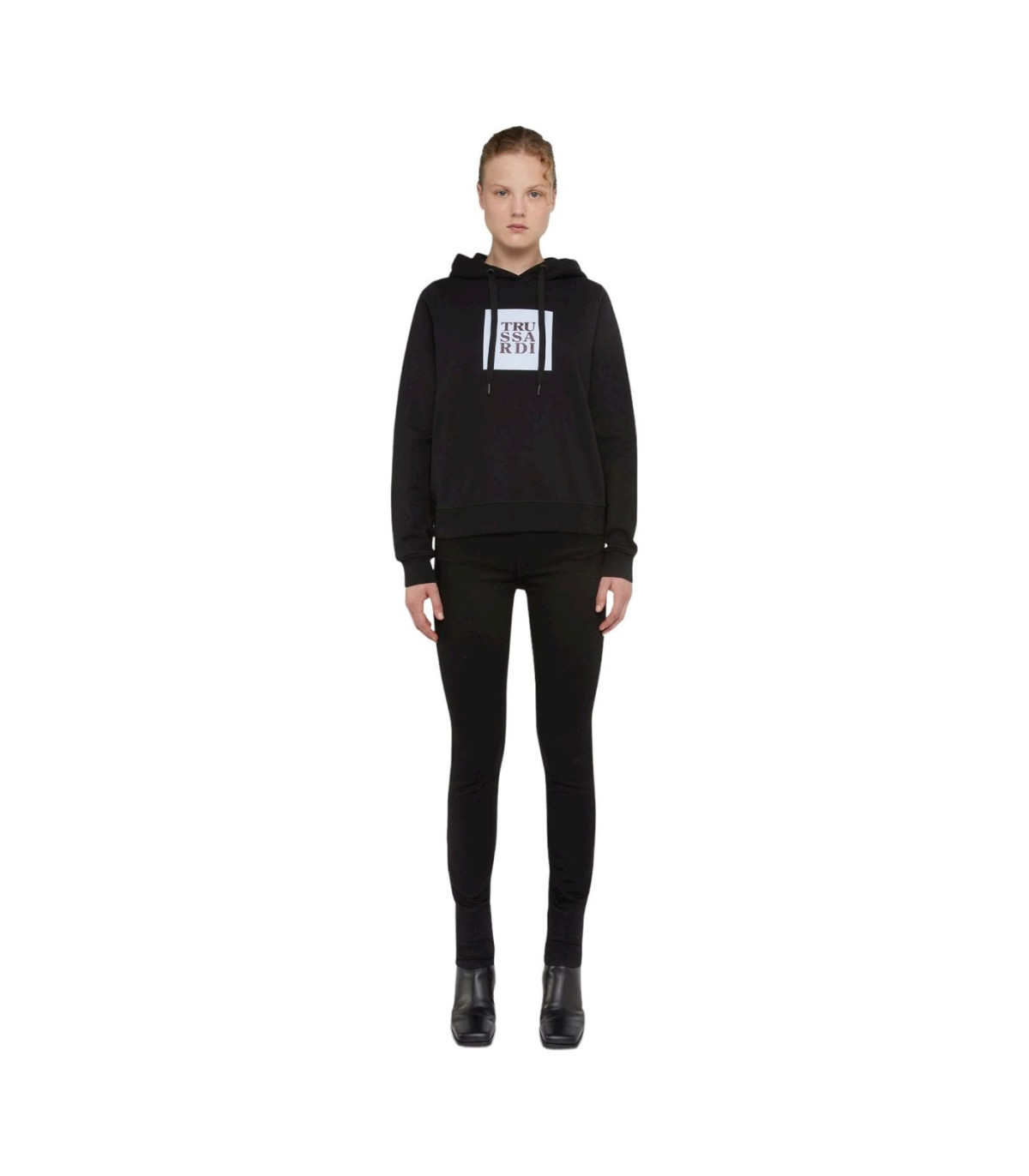 Trussardi Jeans Donna Felpa Con Cappuccio