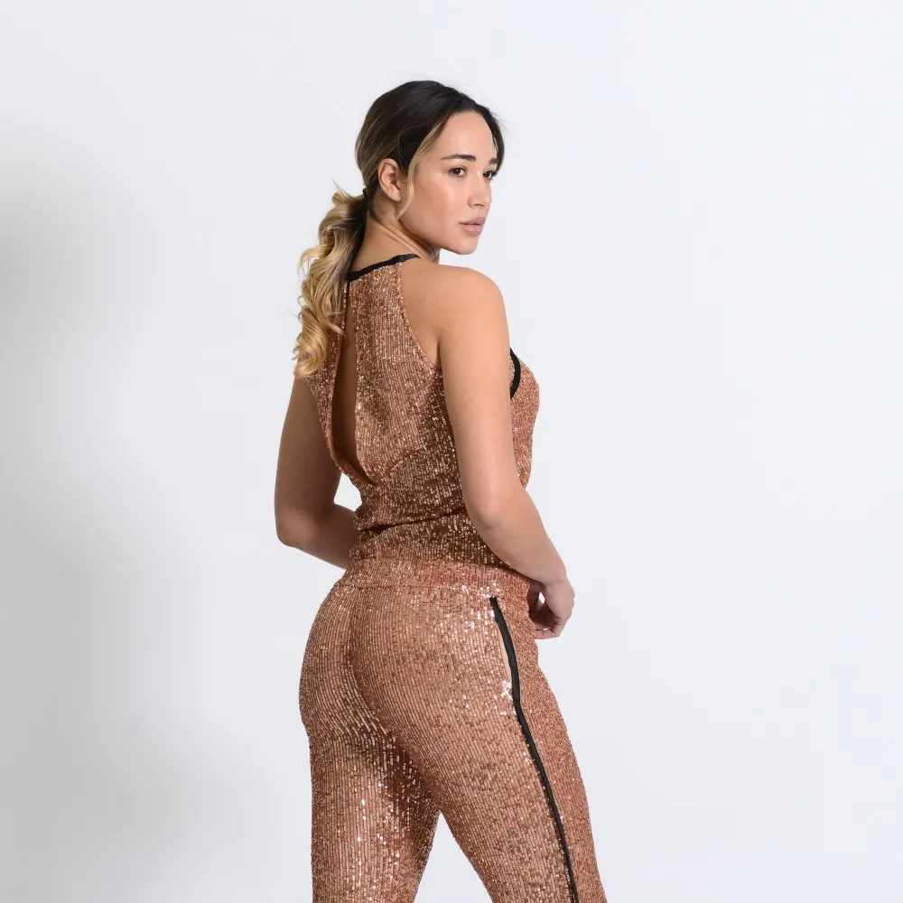 Tuta donna paillettes