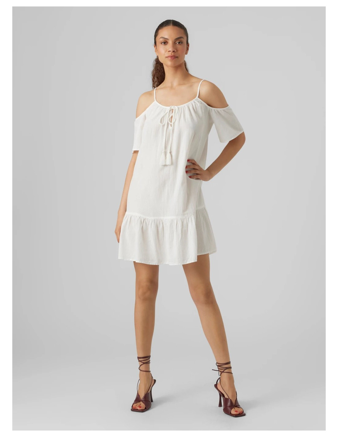 VERO MODA DONNA ,VMMILAN 2/4 OFF SHOULDER SHORT DR