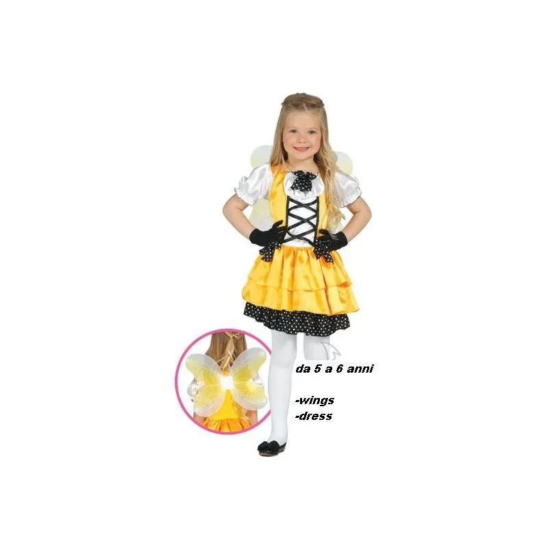VESTITO CARNEVALE FARFALLA INFANTIL 5/6 ANNI