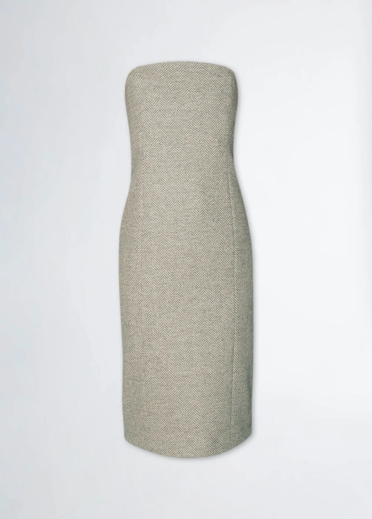 Vestito corto in lana moretta