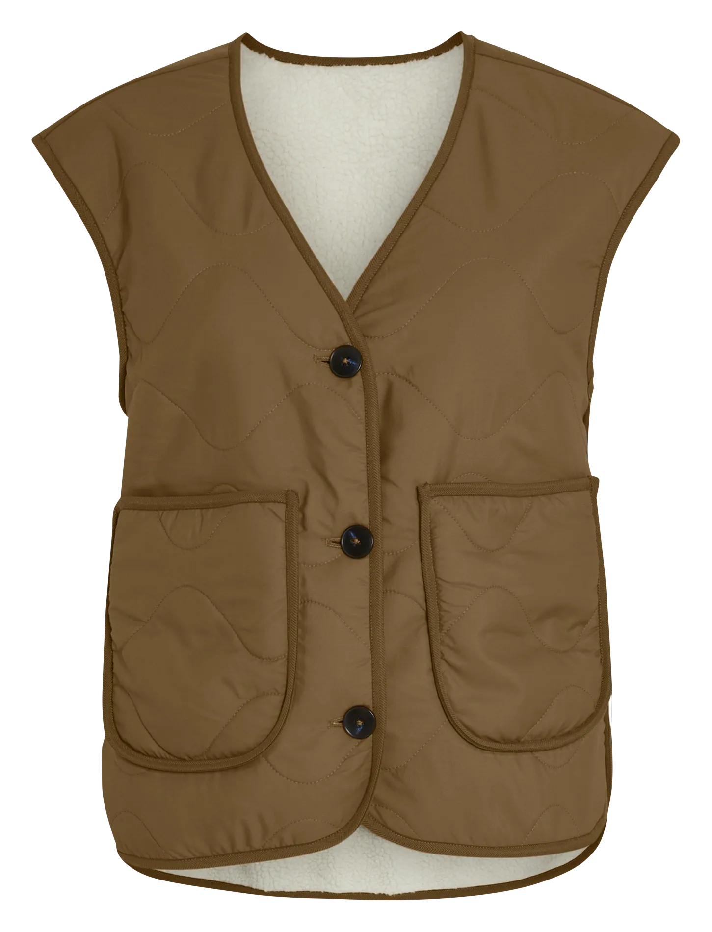  VILA   RETEDDY - Giacca oversize trapuntata | Beige