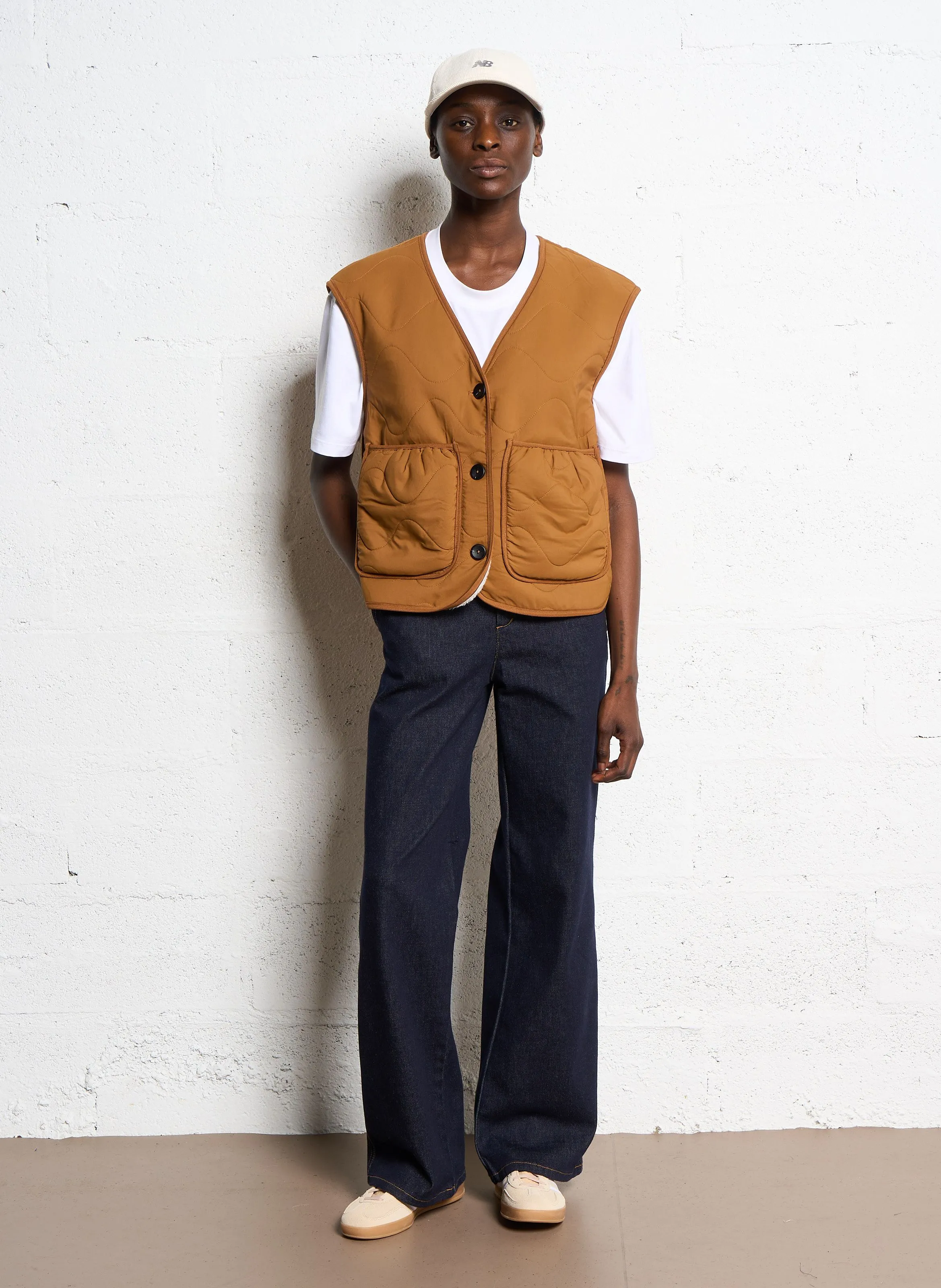  VILA   RETEDDY - Giacca oversize trapuntata | Beige