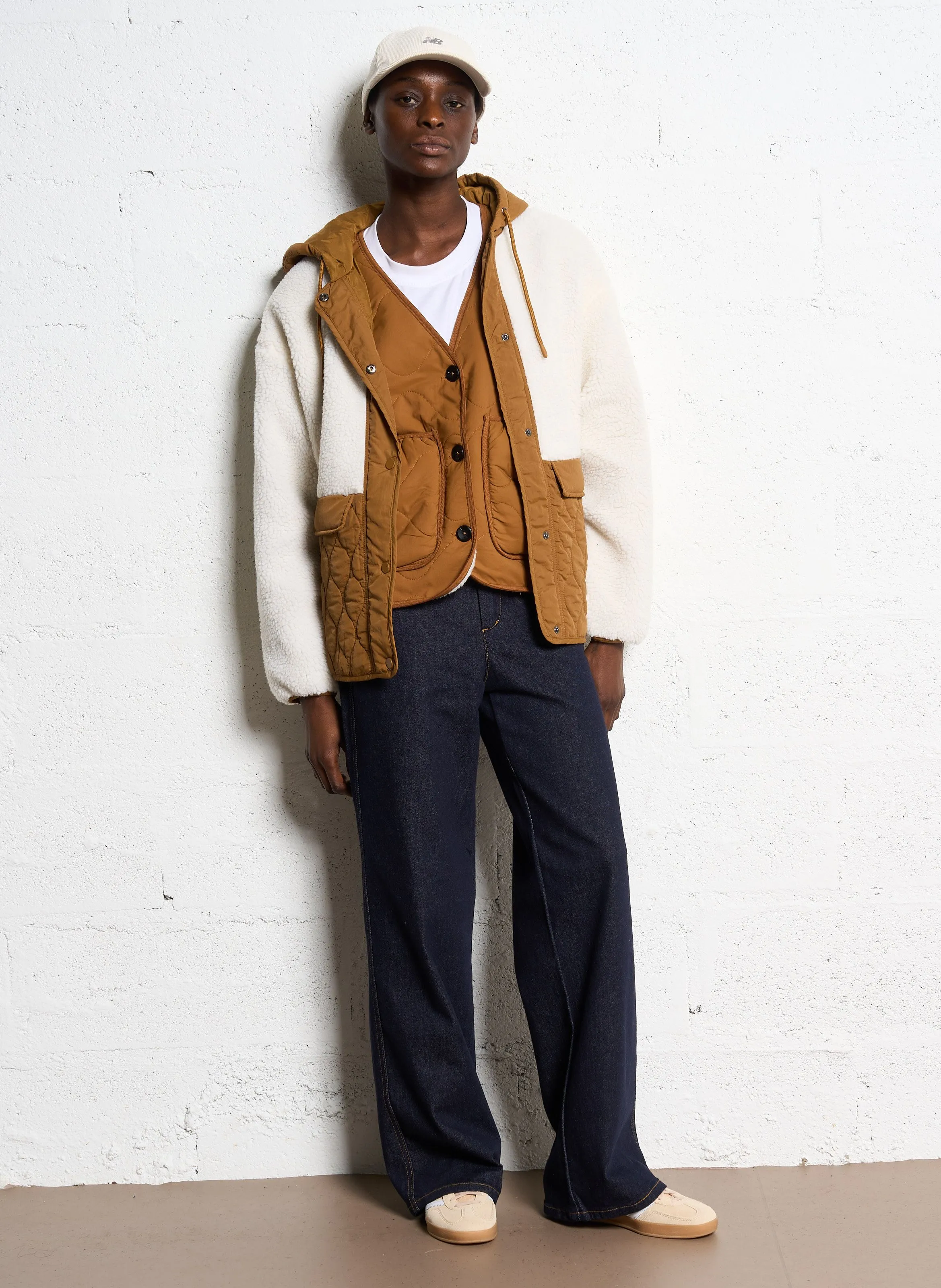  VILA   RETEDDY - Giacca oversize trapuntata | Beige