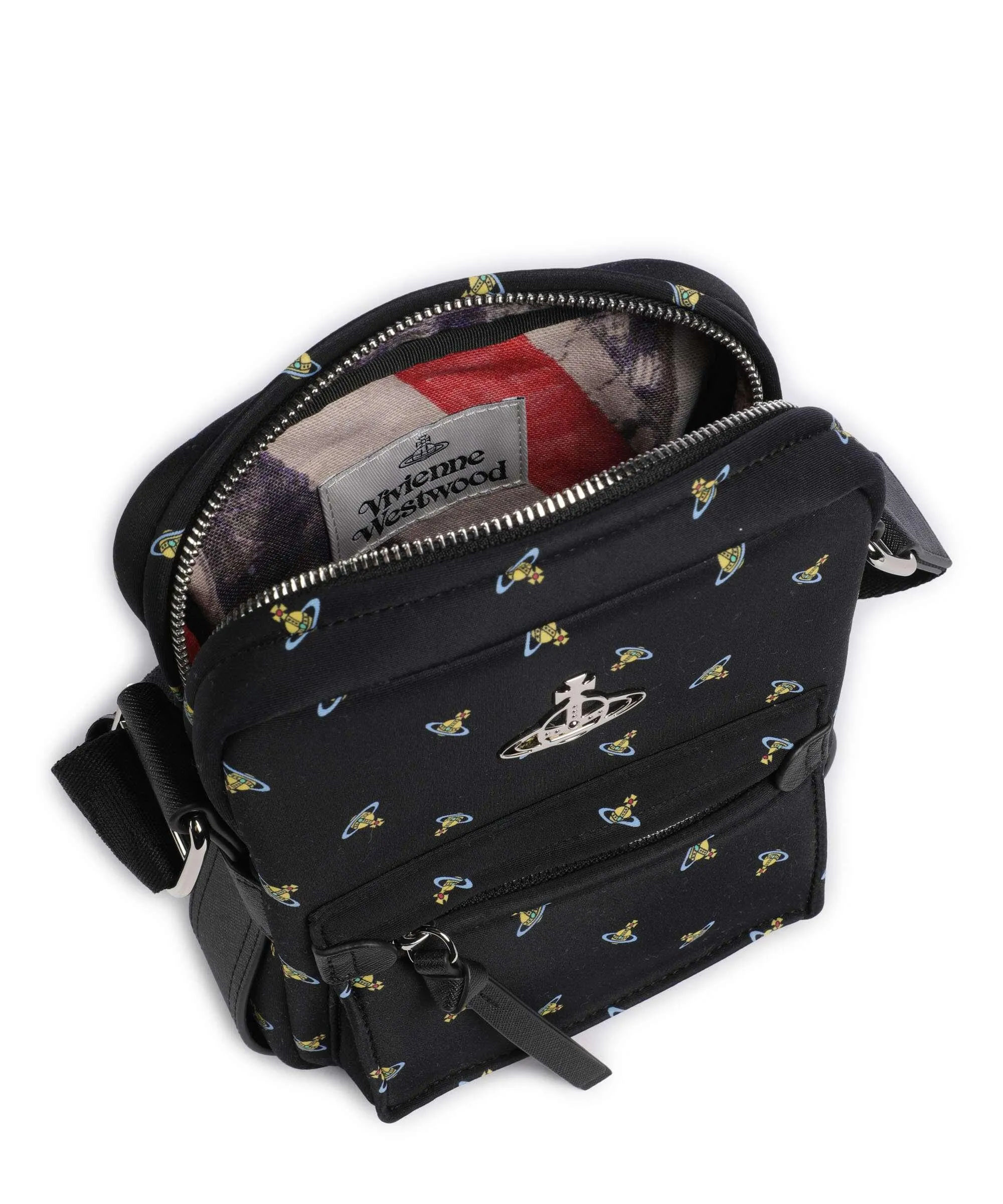  Vivienne Westwood Jackson Neoprene Small Borsa a tracolla poliammide, poliestere nero  